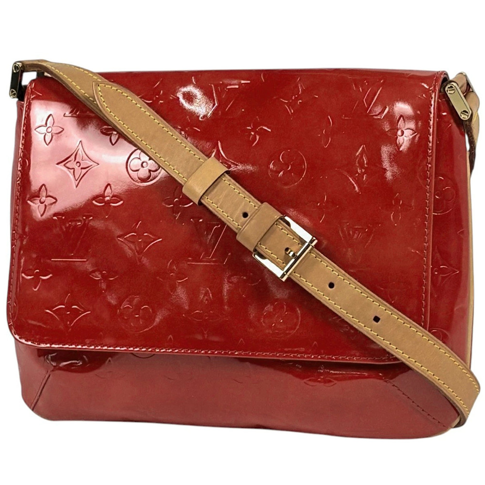 Louis Vuitton Thompson Street Shoulder Bag Enamel Vernis Rouge Red